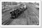 52 8140 vom Bw Salzwedel fährt mit dem Nahgüterzug in den Stendaler Gbf ein Jul 85