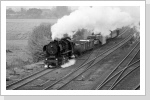Der gleiche Zug dann an der Ausfahrt Brandenburg Hbf nach Seddin Sep 86 Der gleiche Zug dann an der Ausfahrt Brandenburg Hbf nach Seddin Sep 86
