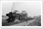 Mit Druckluft entlud die 52 8184 ihre Fakks Wagen zwischen Groß Kreuz und Werder/Havel Mit Druckluft entlud die 52 8184 ihre Fakks Wagen zwischen Groß Kreuz und Werder/Havel