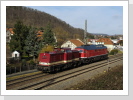 202 466 und 232 529 in Goeschwitz am 13.2.2024 202 466 und 232 529 in Goeschwitz am 13.2.2024