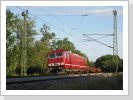 250 004 Budamar mit Leerschienenzug in Göschwitz 11.8.2024 250 004 Budamar mit Leerschienenzug in Göschwitz 11.8.2024