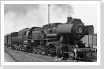 Noch mal näher dran, 52 8098 mit dem Vorkriegspackwagen Juli 85 Noch mal näher dran, 52 8098 mit dem Vorkriegspackwagen Juli 85