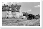 Abends im Bahnhof Belgern im schönsten Licht Aug 90