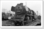 50 3576 war im April 85 für die Est Rochlitz im Einsatz. Mittags wendet sie im Bw Glauchau