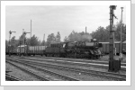 Einfahrt 50 3519 mit N 65319 in Oelsnitz Mai 88