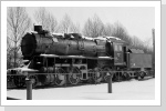 58er Dampfspender machte im Bw Glauchau Zwischenstation, die Lok ging dann weiter nach Dresden Feb 87