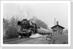 Der gleiche Zug bei der Einfahrt Thale April 90 Der gleiche Zug bei der Einfahrt Thale April 90