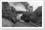Hier hat 50 3705 mit N 61744 die Abzweigstelle Wolfsfelde passiert, wo die Güterstrecke von Buckau in die Personenzugstrecke einfädelt Juli 87