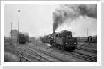 50 3705 rangierte etwas, dann setzte die Lok wieder ans andere Ende um