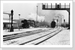 Im Januar 86 gab es am P 6017 Lokwechsel von Dampf auf Dampf 41 1225 brachte, 41 1025 übernahm in