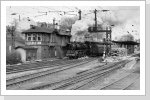 41 1182 verlässt mit P 4005 den Bahnhof Camburg/Saale März 86
