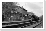 Im Oktober 88 gab es dann Plandienst vorm Nahgüterzug nach Köthen, hier Einfahrt Biendorf Im Oktober 88 gab es dann Plandienst vorm Nahgüterzug nach Köthen, hier Einfahrt Biendorf