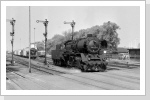 50 3680 war 1985 eine der beiden Planloks der Est Parchim, hier ist sie mit dem Nahgüterzug aus Ludwigslust angekommen Mai 85 50 3680 war 1985 eine der beiden Planloks der Est Parchim, hier ist sie mit dem Nahgüterzug aus Ludwigslust angekommen Mai 85