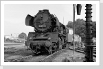 Dann setzt die Lok raus zum Zug in Neustadt Juli 85