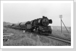 50 3642 kommt mit dem Nahgüterzug nach Wittstock in Weisen an. Sep 86