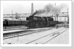 50 3570 rangiert zum ersten Wittstocker Nahgüterzug aus dem Bw Wittenberge Feb 87