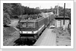 Statt Inselbetrieb mit Stadtbahner BR 275 kamen ab 1984 diese Züge mit 211 als Wendezug zum Einsatz 211 016 im mai 84