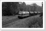 118 681 mit Güterzug in Brieselang Juli 85