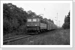 211 010 mit S-Bahnzug in Falkensee Juli 85
